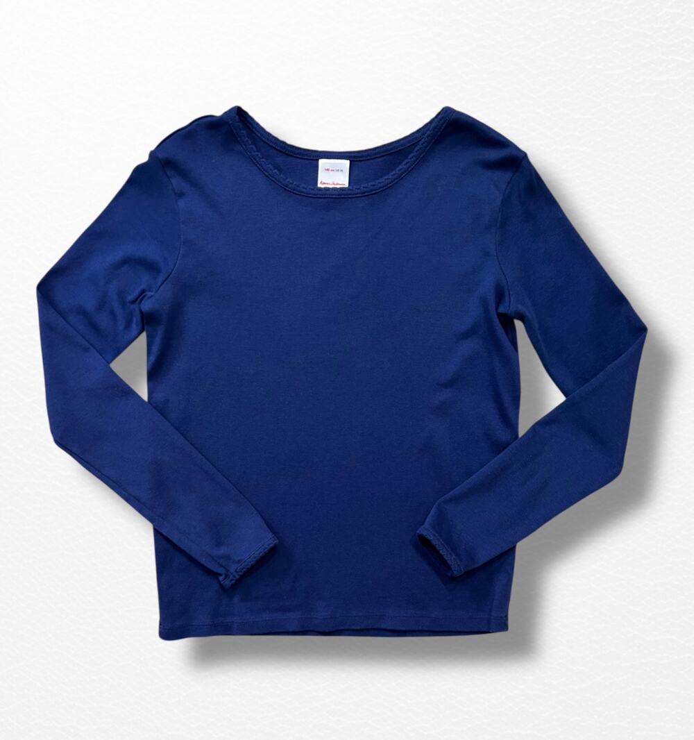 Hanna Andersson Long Sleeved Pima Cotton Tee, Size 10